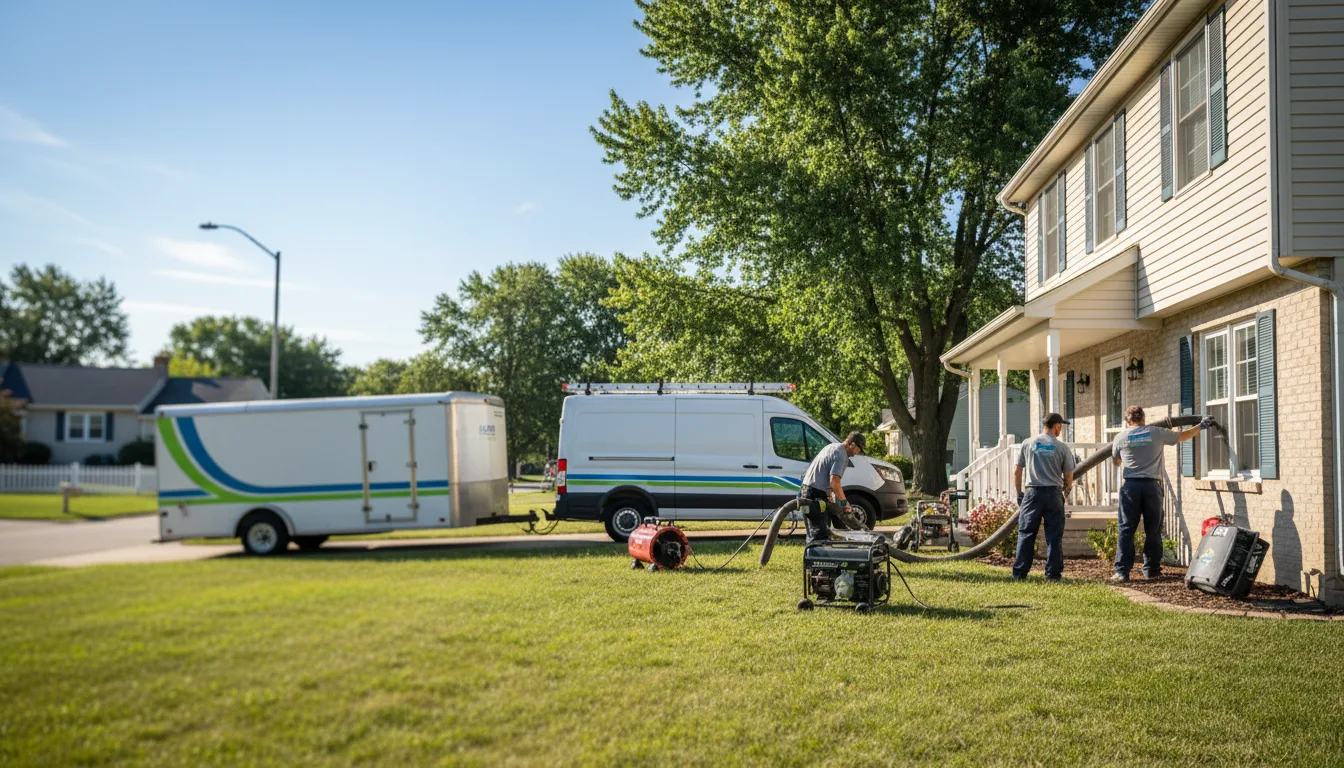 Flooded Basement Restoration And Cleanup With Repair in Waterloo, IN near me